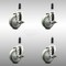 Service Caster 4 Inch 316SS Gray Poly Swivel 7/8 Inch Expanding Stem Caster Set Brake SCC SCC-SS316EX20S414-PPUB-TLB-78-4 - alternate 3
